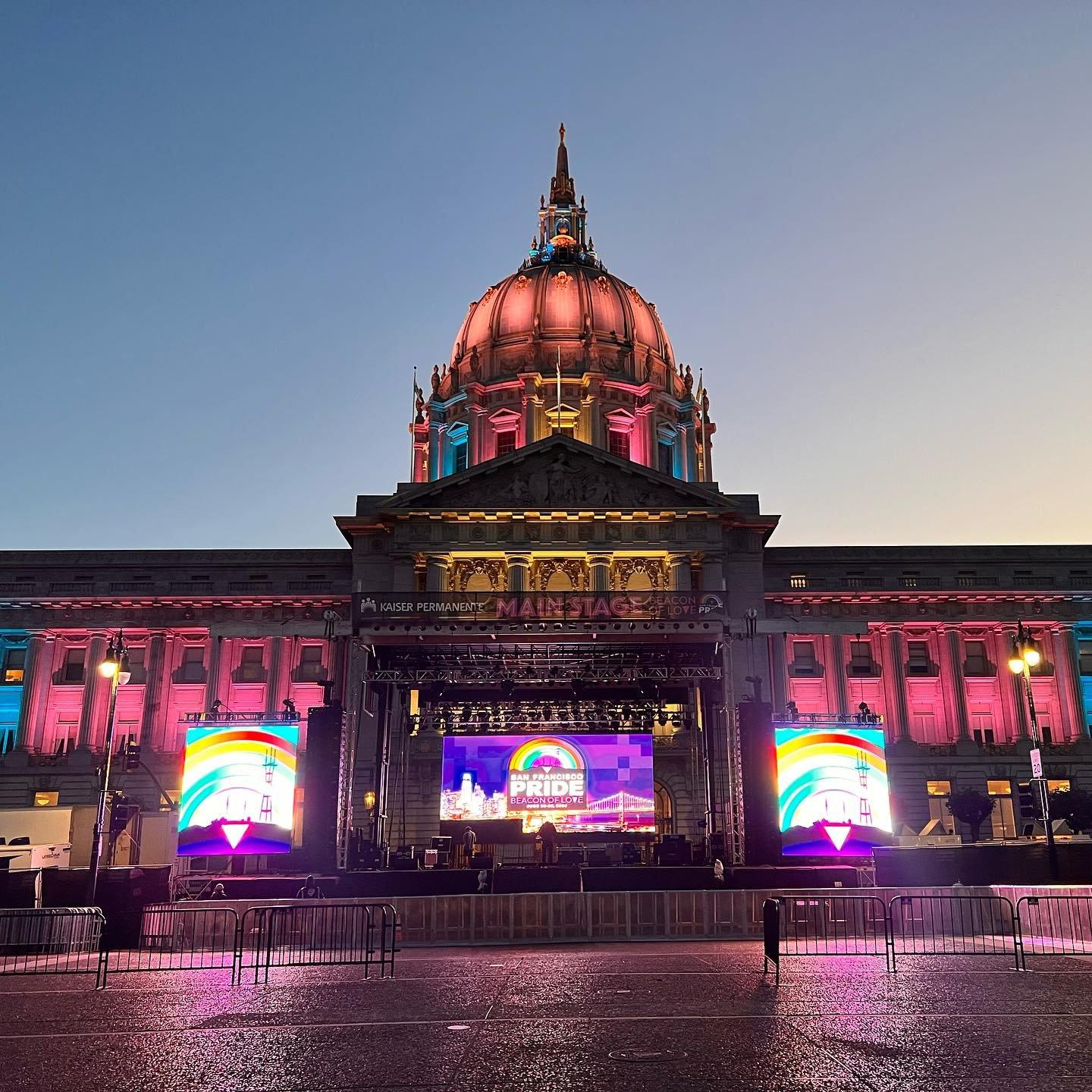 SF Pride main stage at Civic Center